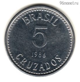 Бразилия 5 крузадо 1986