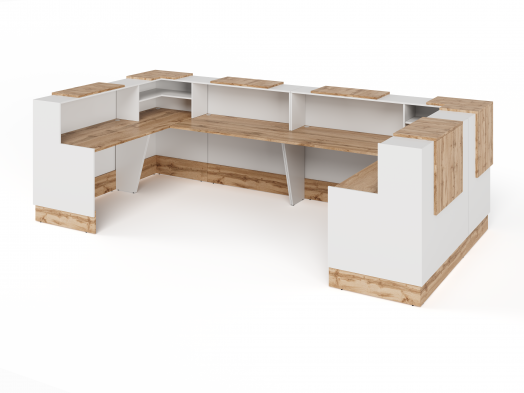 RTD094-340 Стойка ресепшн П-образная -340 3400х700х1200