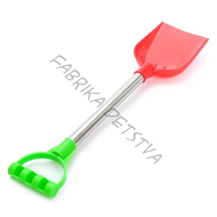 Детская лопатка с металлической ручкой, 40 см, МИКС