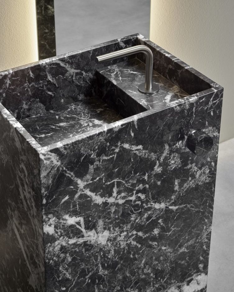 Раковина-моноблок напольная Antonio Lupi MySTREET FLOOR 54/72/90х40 слив в стену/пол