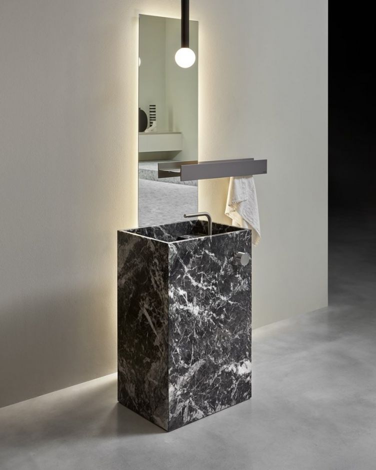 Раковина-моноблок напольная Antonio Lupi MySTREET FLOOR 54/72/90х40 слив в стену/пол ФОТО