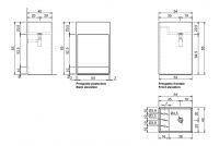 Раковина-моноблок напольная Antonio Lupi MySTREET FLOOR 54/72/90х40 слив в стену/пол схема 5