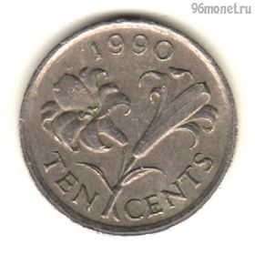 Бермудские острова 10 центов 1990