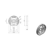 Дверная ручка System Fosil SQ схема