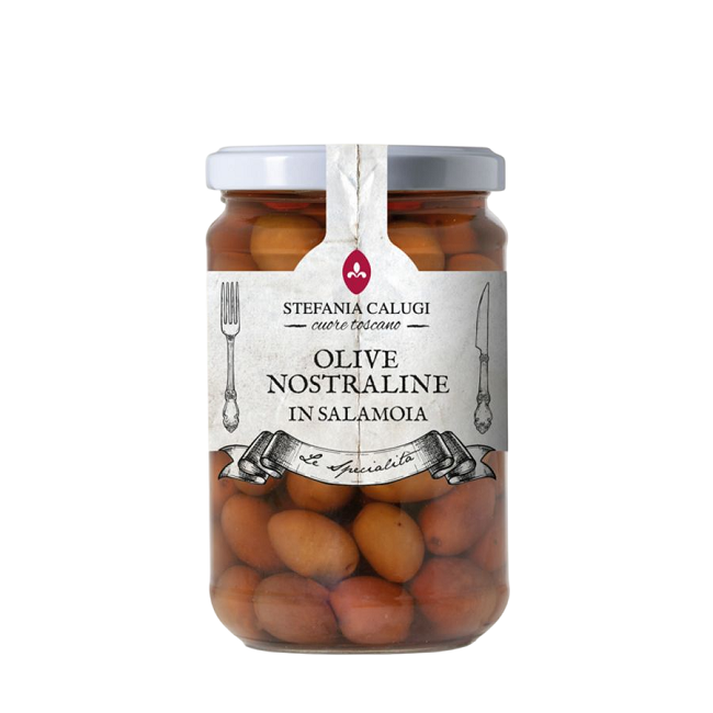 Оливки леччино в масле с трюфелем 170 г, Olivea leccino in olio al tartufo Stefania Calugi, 170 g