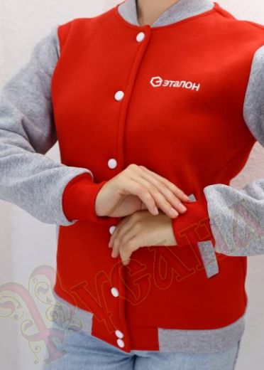 бомбер на кнопках для корпоративной одежды