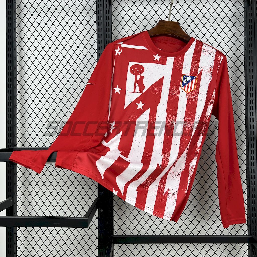 Предматчевая футболка Atletico Madrid(длинный рукав) 25/26