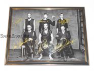Автографы: Rammstein. Т.Линдеманн, Р.Круспе, П.Ландерс, о.Ридель, К.Шнайдер, К.Лоренц