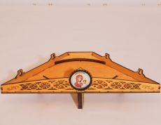 Угловая полка для икон с Казанским образом Богородицы (42*29см)