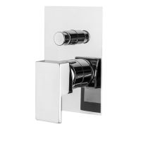 Внутренняя часть встраиваемого смесителя Plumberia Selection IXO INT0036CR для душа на 2 выхода с кнопочным девиатором диаметр 35 мм схема 1