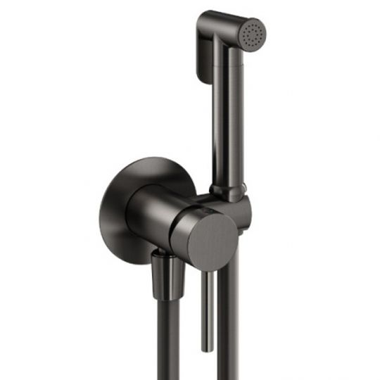 Гигиенический душ со смесителем Plumberia Selection IXO XO2000BO душ и держатель из металла шланг PVC 1250 мм схема 7