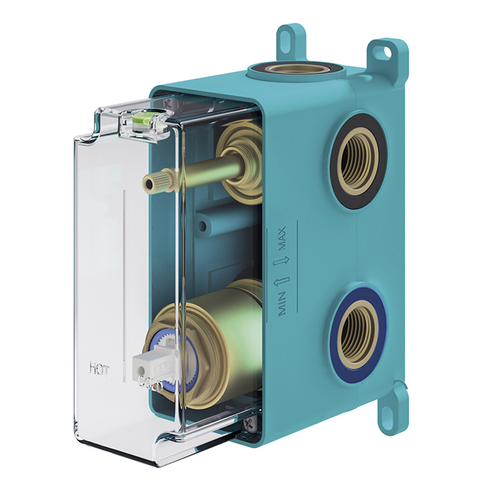 Встраиваемый BOX смесителя Plumberia Selection IXO INT9036 для душа на 2-3 выхода