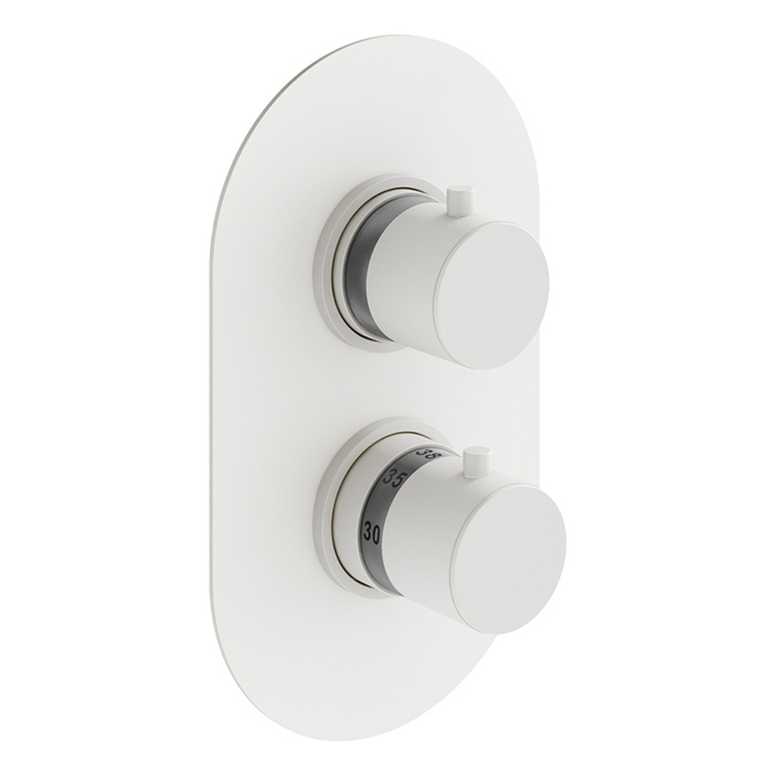 Изображение Смеситель термостат встраиваемый Plumberia Selection XOT5040 для душа 2 выхода со встраиваемой частью