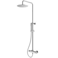 Душевая колонна телескопическая поворотная Plumberia Selection IXO XO6302 верхний душ 250 мм ручной душ 1 режим шланг 150 мм схема 3