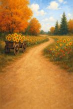 Фон стена "Autumn wall №25"