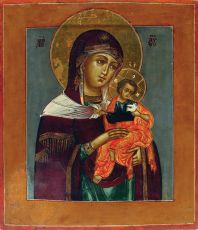 Икона Коневская (Голубицкая) Божия Матерь (рукописная)