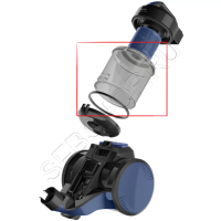 Контейнер для сбора пыли пылесоса TEFAL (Тефаль) серии CYCLONIC POWER. Артикул RS-RT900872.