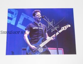 Автограф: Джейсон Ньюстед. Metallica. Newsted