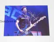 Автограф: Джейсон Ньюстед. Metallica. Newsted