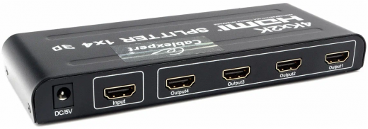 Сплиттер(разветвитель) HDMI на 4 монитора(4K) Cablexpert