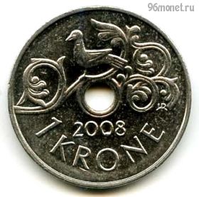 Норвегия 1 крона 2008