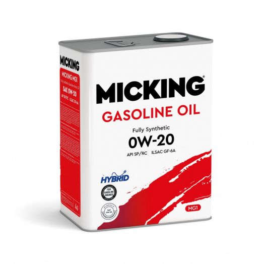 Micking Gasoline Oil MG1 0W-20, 4л