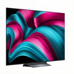 G OLED65C5RLA вид под углом — 65" OLED evo, тонкая рамка