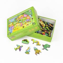 Деревянный пазл Карта Казахстана Yoshatoys