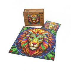 Деревянный пазл Лев от Yoshatoys