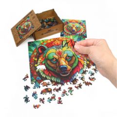 Деревянный пазл Медведь от Yoshatoys