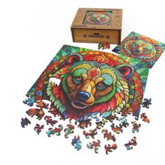 Деревянный пазл Медведь