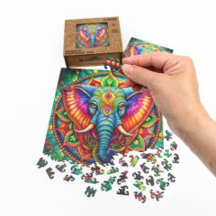 Деревянный пазл Слон от Yoshatoys