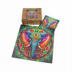 Деревянный пазл Слон