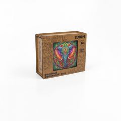 Деревянный пазл Слон