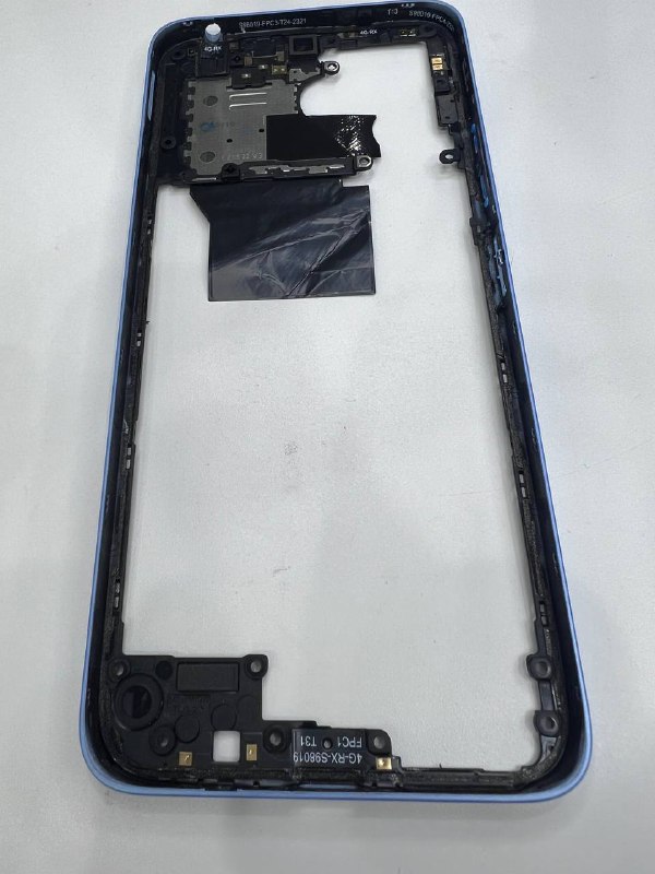 XIAOMI REDMI 12 Рамка (средняя часть) голубая