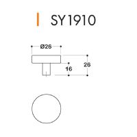 Мебельная ручка-кноб System SY1910 схема