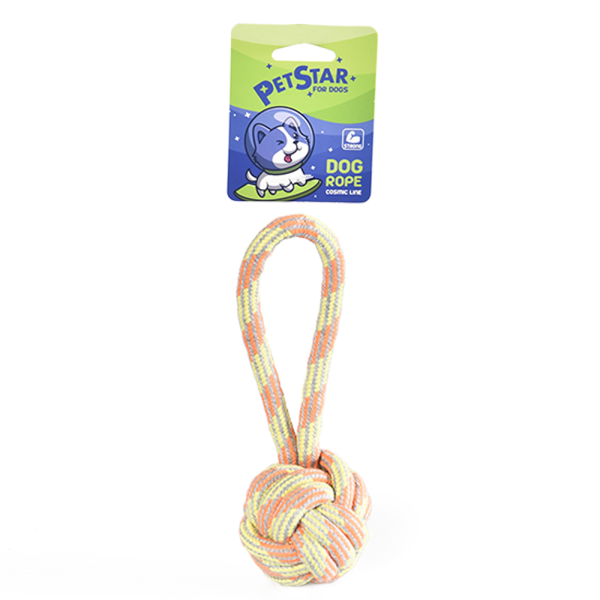 Игрушка для собак Pet Star мяч с веревкой