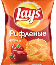 Чипсы ”Lays” с паприкой рифленые 70 грамм