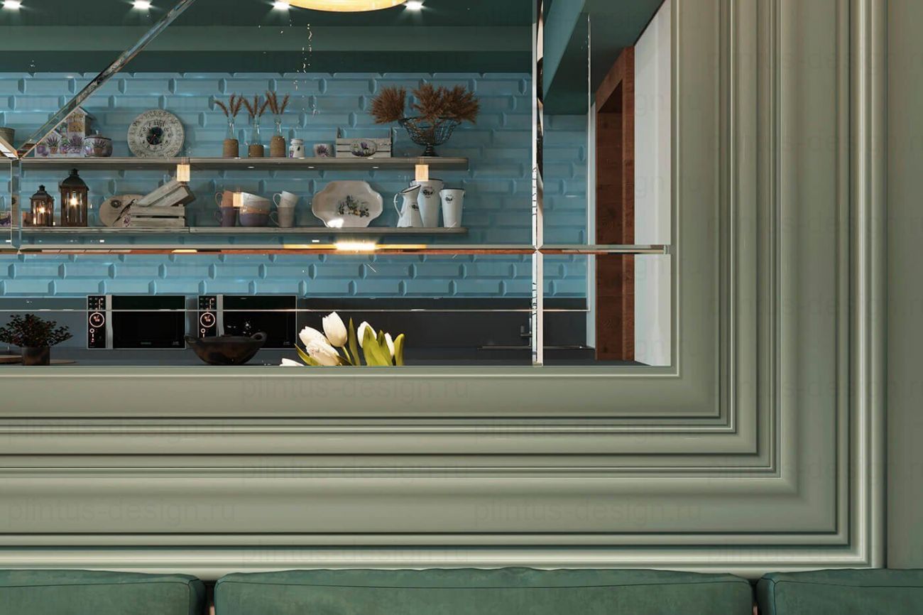 MX032 Молдинг экополимер, 70х11, 2000 мм