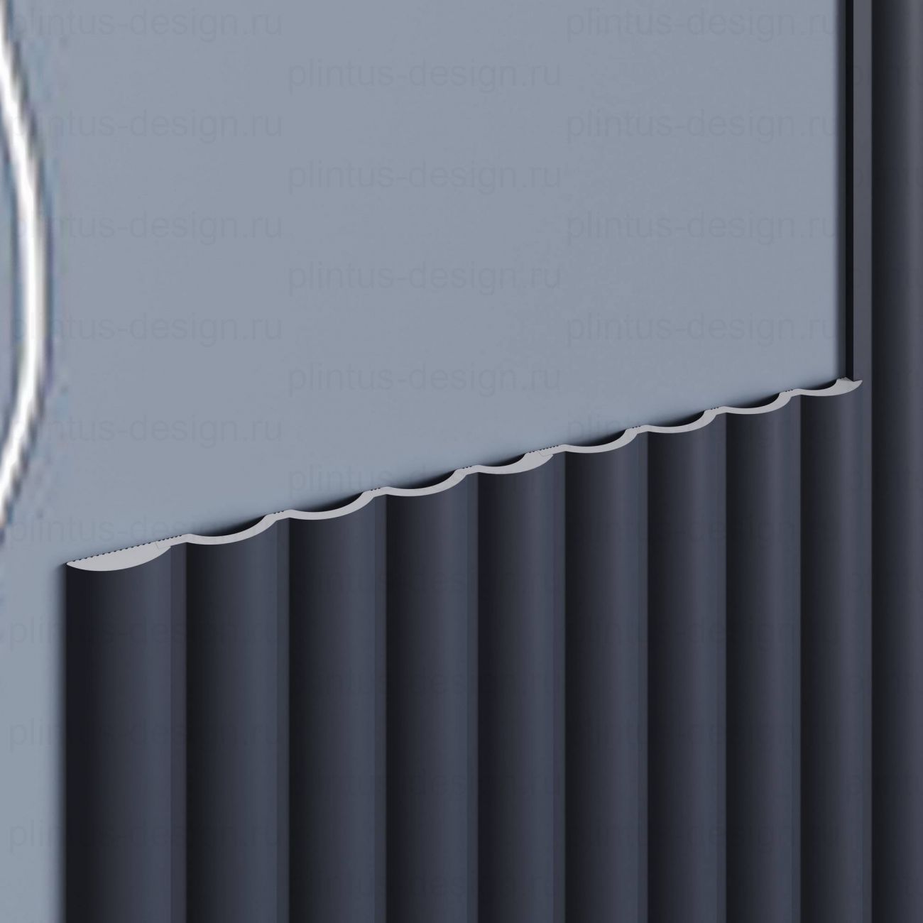 MF005 Молдинг финишный экополимер, 46х12, 2800 мм