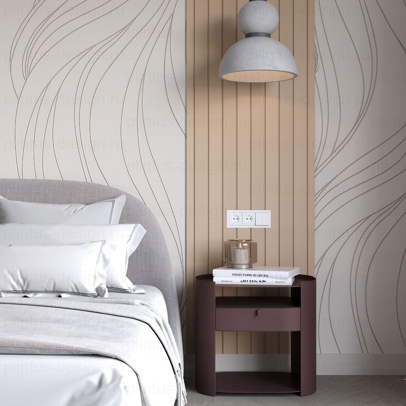 MF002 Молдинг финишный экополимер, 38х12, 2800 мм