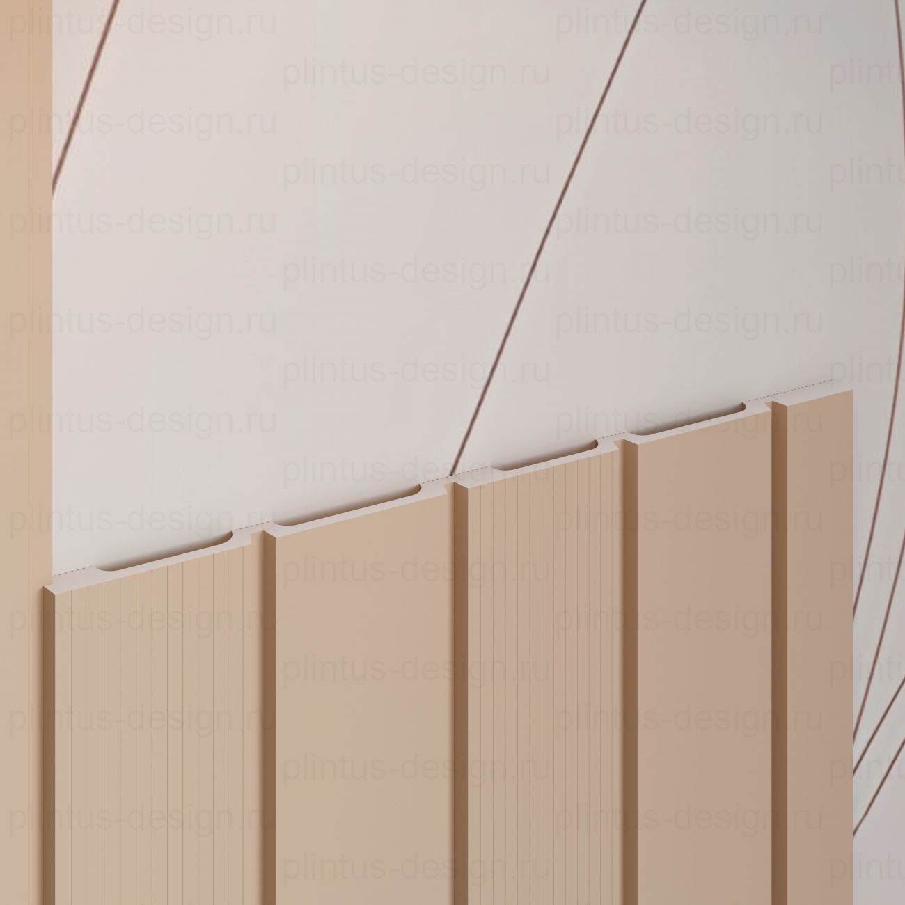 MF001 Молдинг финишный экополимер, 46х12, 2800 мм