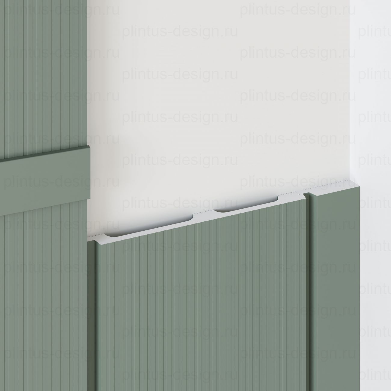 MF001 Молдинг финишный экополимер, 46х12, 2800 мм