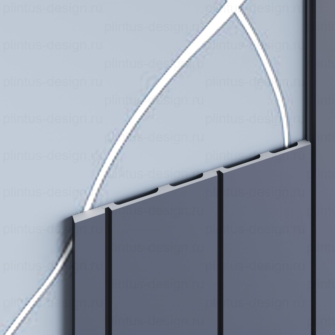 MF001 Молдинг финишный экополимер, 46х12, 2800 мм