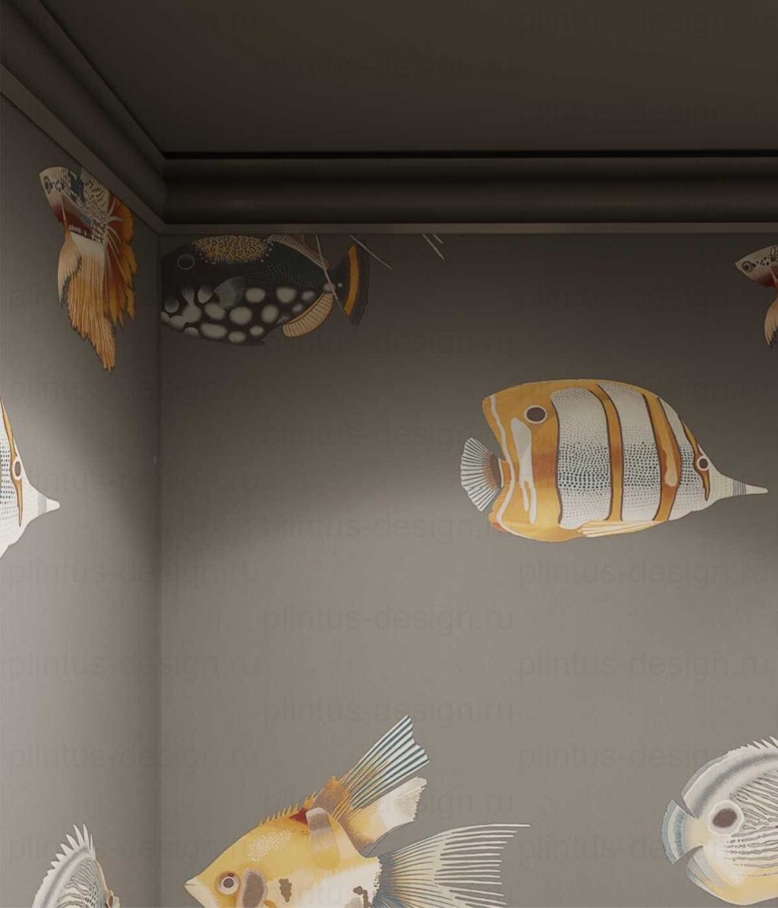 KX028 Карниз экополимер, 75х75, 2000 мм