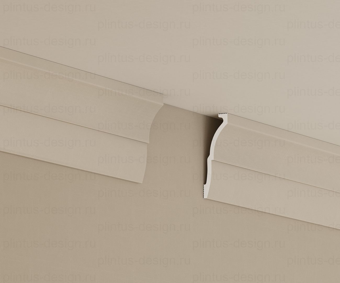 KX058 Карниз экополимер, 91х30, 2000 мм