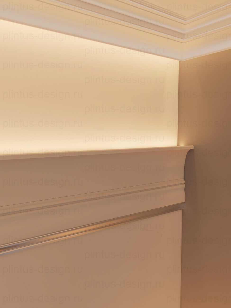 KX013 Карниз экополимер, 95х75, 2000 мм