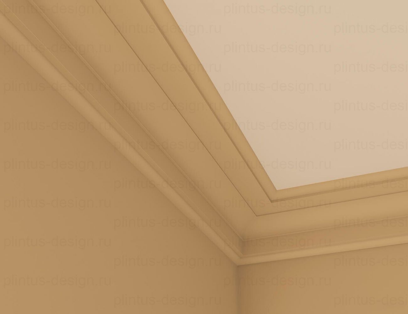 KX006 Карниз экополимер, 60х60, 2000 мм