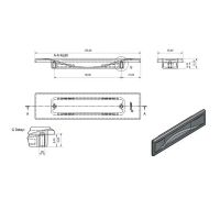 Ручка для раздвижных дверей System SY4340 схема
