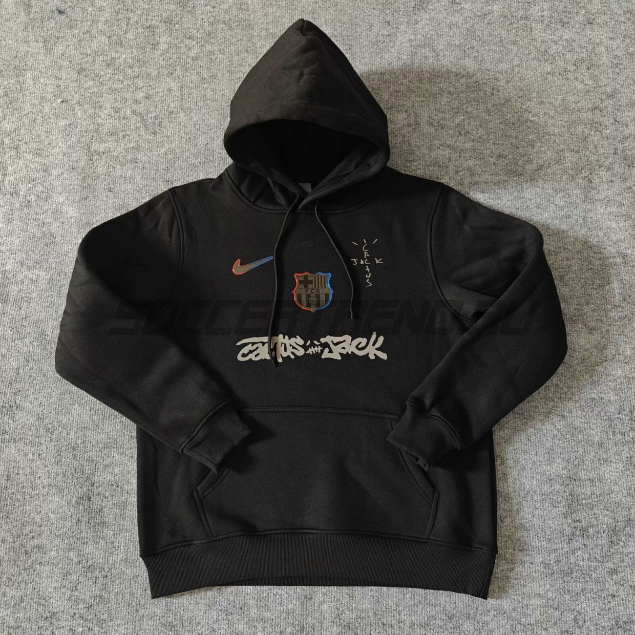 Худи Barcelona x Travis Scott (чёрное) 2025